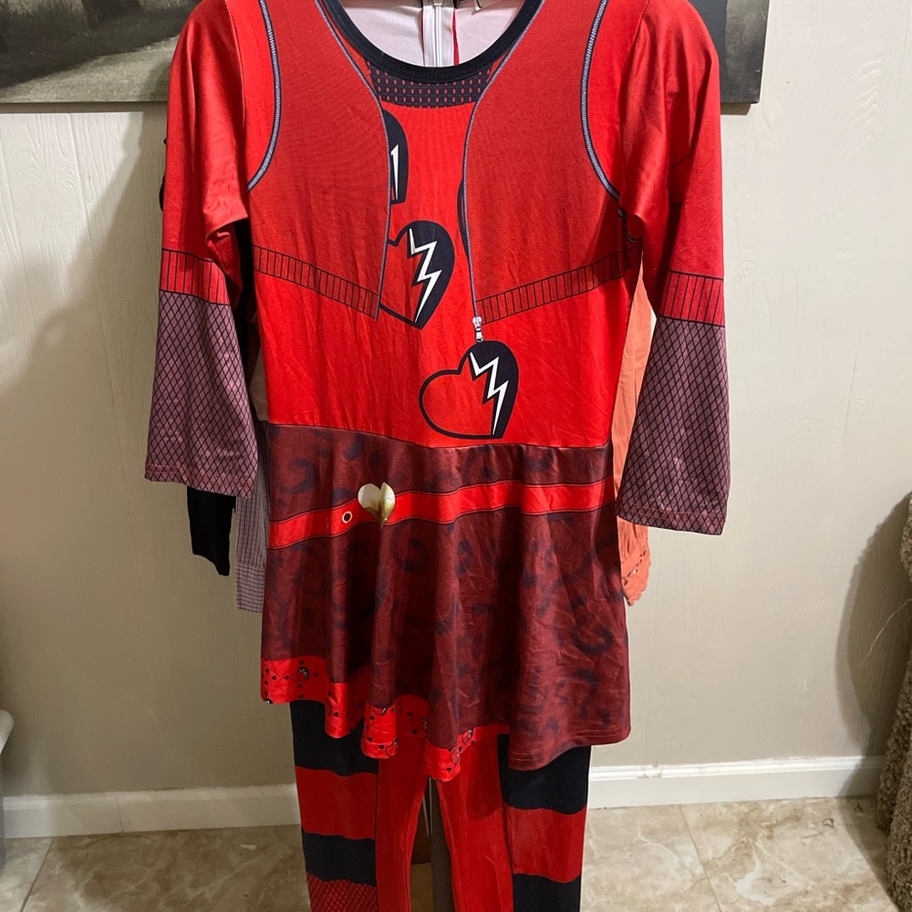 Kids Superhero Costume in Red and Black